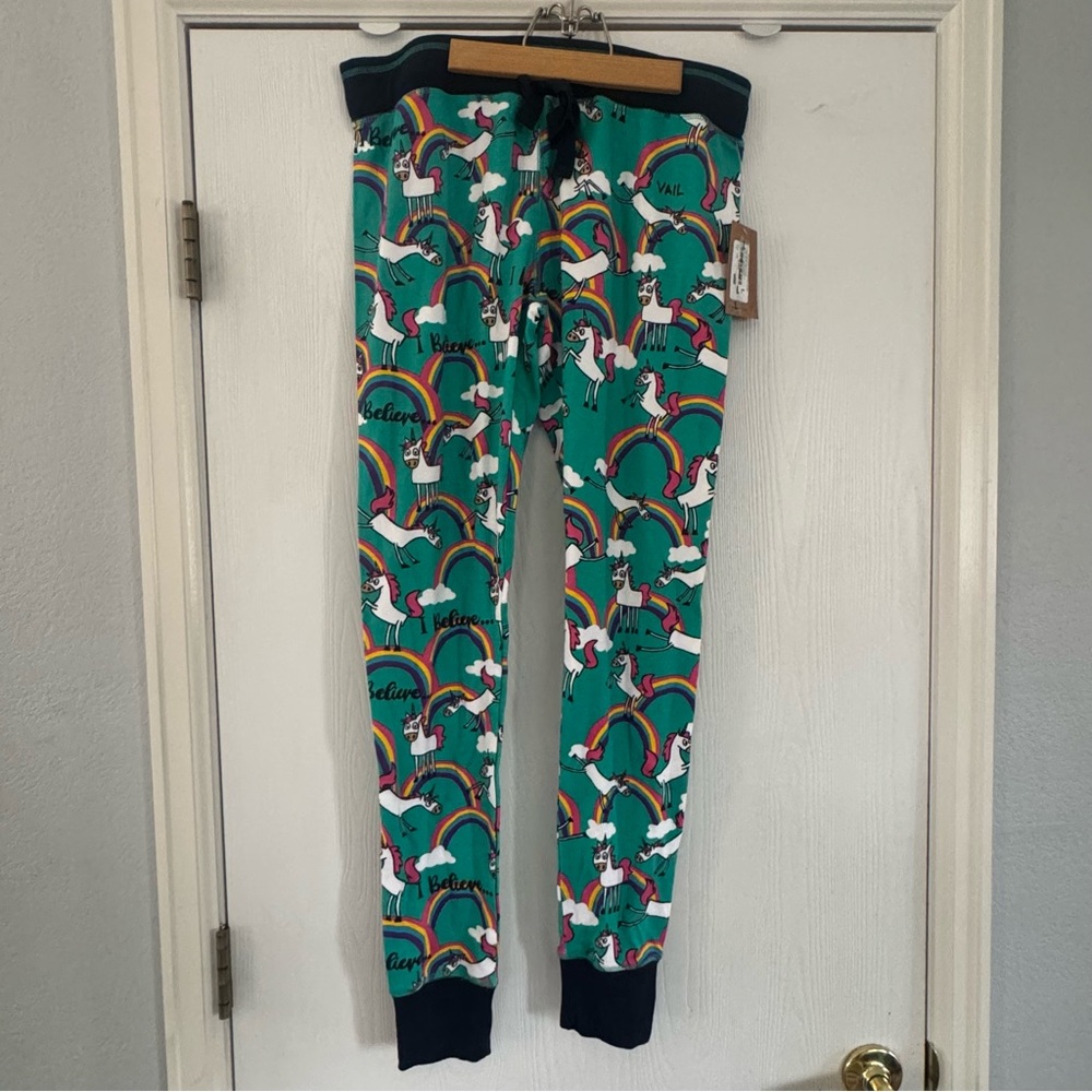 Lazy OneTeal Unicorn & Rainbow Pajama Pants